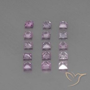 Pedras preciosas de Safira Rosa Médio Claro natural de 1.91 ct, Quadrado, VVS-VS