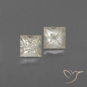 0.96ctw Natural Luz amarela Safira, Quadrado, VVS-VS