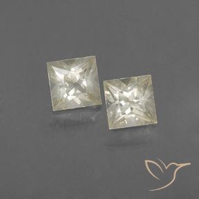 Pedras preciosas de Safira Luz amarela natural de 0.96 ct, Quadrado, VVS-VS