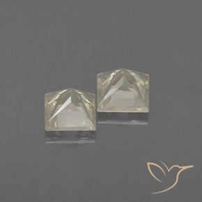 Pedras preciosas de Safira Luz amarela natural de 0.96 ct, Quadrado, VVS-VS