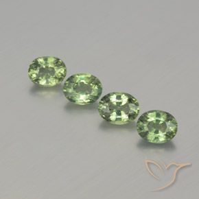 1.83ctw Natural Verde Sábio Muito Claro Safira, oval, VS