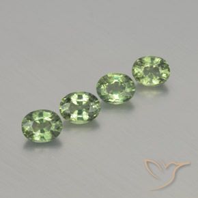 Pedras preciosas de Safira Verde Sábio Muito Claro natural de 1.83 ct, oval, VS