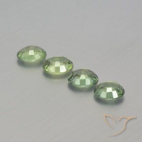 Pedras preciosas de Safira Verde Sábio Claro natural de 1.76 ct, oval, VS