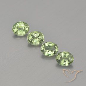 1.94ctw Natural Verde muito claro Safira, oval, VVS-VS