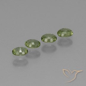 Pedras preciosas de Safira Verde Floresta Quente natural de 1.73 ct, oval, VS