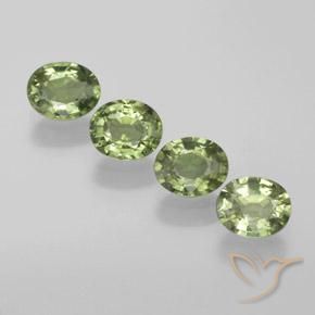 1.84ctw Natural Verde médio Safira, oval, VS