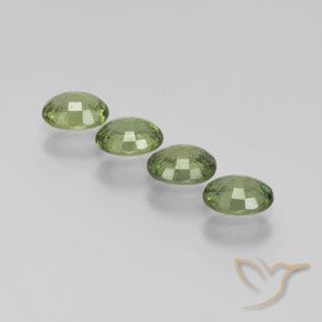 Pedras preciosas de Safira Verde floresta natural de 1.69 ct, oval, VS