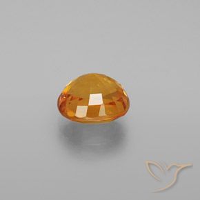 Safira Laranja brilhante Natural 3.16ct, oval, VS-SI