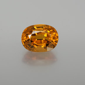 Safira Laranja Médio Natural 2.68ct, Corte Oval, VS