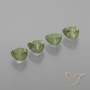 Pedras preciosas de Safira Verde Floresta Claro natural de 1.71 ct, Trilhão, VS