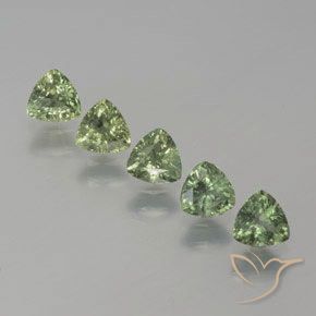 1.96ctw Natural Verde Sábio Claro Safira, Trilhão, VS
