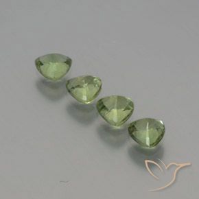 Pedras preciosas de Safira Verde floresta natural de 1.46 ct, Trilhão, VS