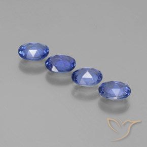 Pedras preciosas de Safira Azul marinho médio natural de 1.52 ct, Corte Oval, VS