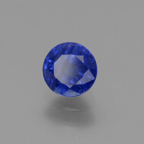 Safira Azul profundo Natural 0.80ct, Corte Redondo, VS