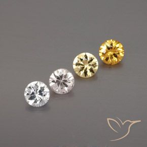 Pedras preciosas de Safira Multicolorido natural de 1.46 ct, Redondo, VS