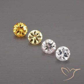 Pedras preciosas de Safira Multicolorido natural de 1.46 ct, Redondo, VS