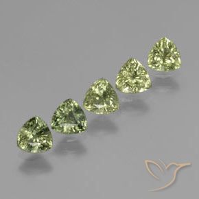 Pedras preciosas de Safira Verde Floresta Claro natural de 1.84 ct, Trilhão, VS