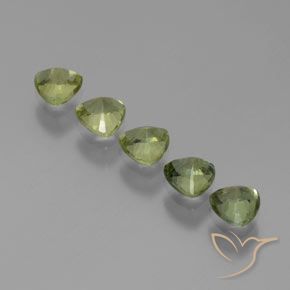 Pedras preciosas de Safira Verde Floresta Claro natural de 1.84 ct, Trilhão, VS