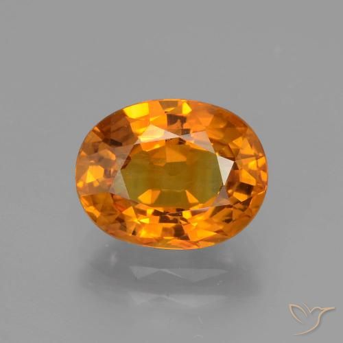 3.65ct Natural Laranja Profundo Safira, oval, VS-SI