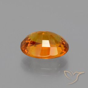 Safira Laranja Profundo Natural 3.65ct, oval, VS-SI