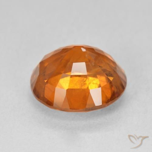 Safira Laranja Profundo Natural 7.50ct, oval, SI
