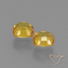 Pedras preciosas de Safira Dourado natural de 1.05 ct, Almofada, VVS-VS