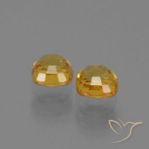 Pedras preciosas de Safira damasco laranja natural de 1.16 ct, Almofada, VS