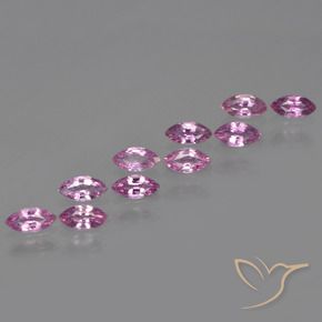 Pedras preciosas de Safira Pálido Roxo natural de 1.87 ct, Marquesa, VS