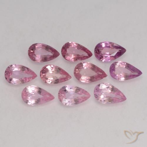 Pedras preciosas de Safira Luz rosa natural de 2.41 ct, Formato de pêra, VS