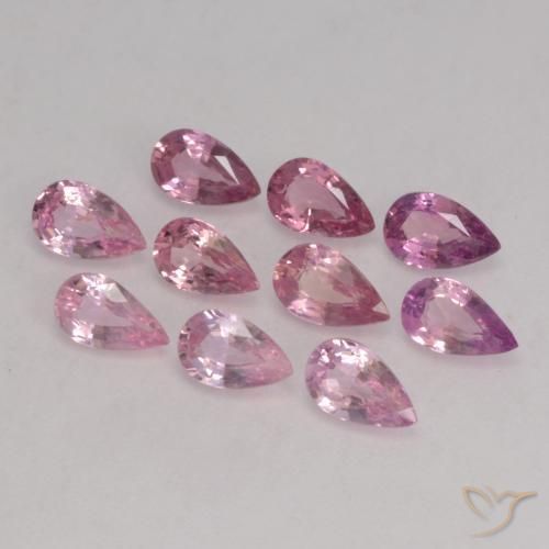 Pedras preciosas de Safira Luz rosa natural de 2.41 ct, Formato de pêra, VS