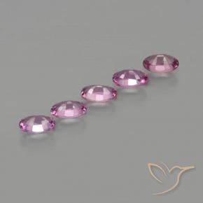 Pedras preciosas de Safira Roxo Rosa natural de 1.60 ct, oval, VS