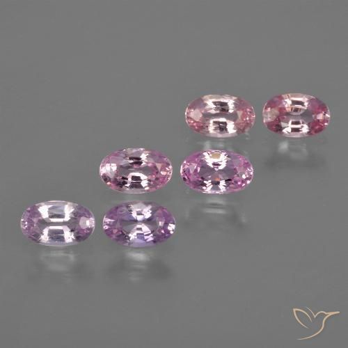 Pedras preciosas de Safira íris roxa natural de 1.92 ct, oval, VS
