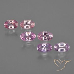 Pedras preciosas de Safira íris roxa natural de 1.92 ct, oval, VS