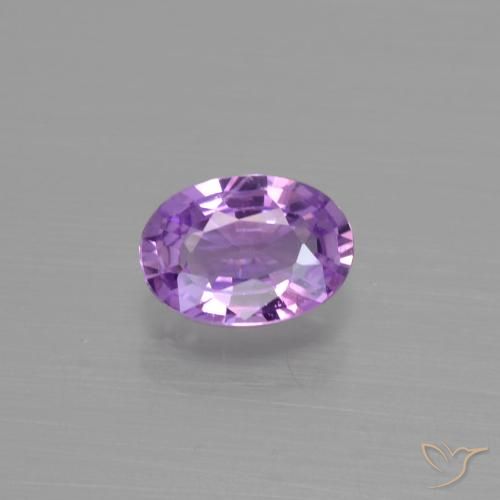 0.57ct Natural Violeta Púrpura Safira, oval, VS