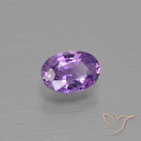 Safira Violeta rosa médio Natural 0.54ct, oval, VS
