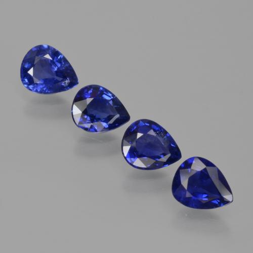 Pedras preciosas de Safira azul real natural de 2.35 ct, Formato de pêra, VS