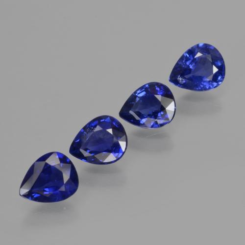 Pedras preciosas de Safira azul real natural de 2.35 ct, Formato de pêra, VS