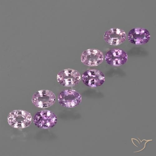 Pedras preciosas de Safira Roxo Intenso natural de 2.31 ct, oval, VS
