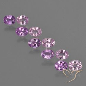 Pedras preciosas de Safira Roxo Intenso natural de 2.31 ct, oval, VS