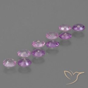 Pedras preciosas de Safira Roxo Intenso natural de 2.31 ct, oval, VS
