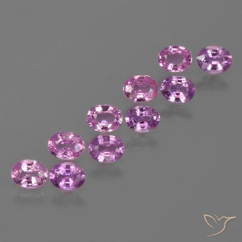 Pedras preciosas de Safira roxo elétrico natural de 2.31 ct, oval, VS