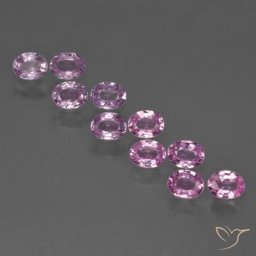 Pedras preciosas de Safira Roxo Violeta Rosado Claro natural de 2.29 ct, oval, VS