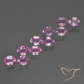 Pedras preciosas de Safira Roxo Violeta Rosado Claro natural de 2.29 ct, oval, VS