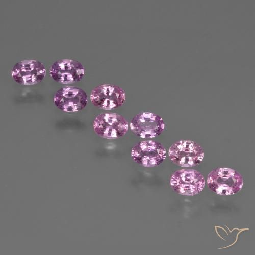 Pedras preciosas de Safira Roxo médio-claro natural de 1.94 ct, oval, VS