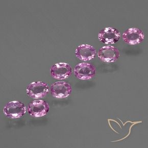 Pedras preciosas de Safira roxo médio natural de 1.95 ct, oval, VS
