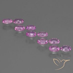Pedras preciosas de Safira roxo médio natural de 1.95 ct, oval, VS