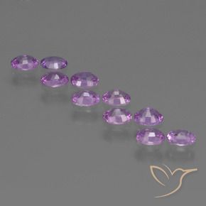 Pedras preciosas de Safira Violeta Roxo natural de 2.29 ct, oval, VS