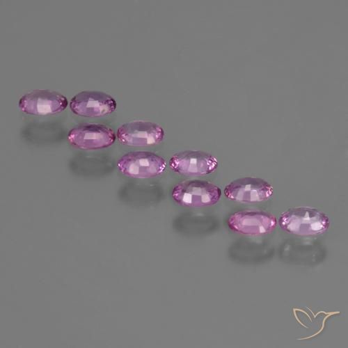 Pedras preciosas de Safira Roxo Rosado Intenso natural de 2.11 ct, oval, VS