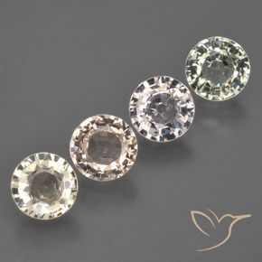 Pedras preciosas de Safira Multicolorido natural de 3.26 ct, Redondo, VS