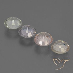Pedras preciosas de Safira Multicolorido natural de 3.26 ct, Redondo, VS
